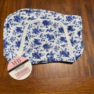 Viral Must have beauty Blue Floral Cosmetic Bag